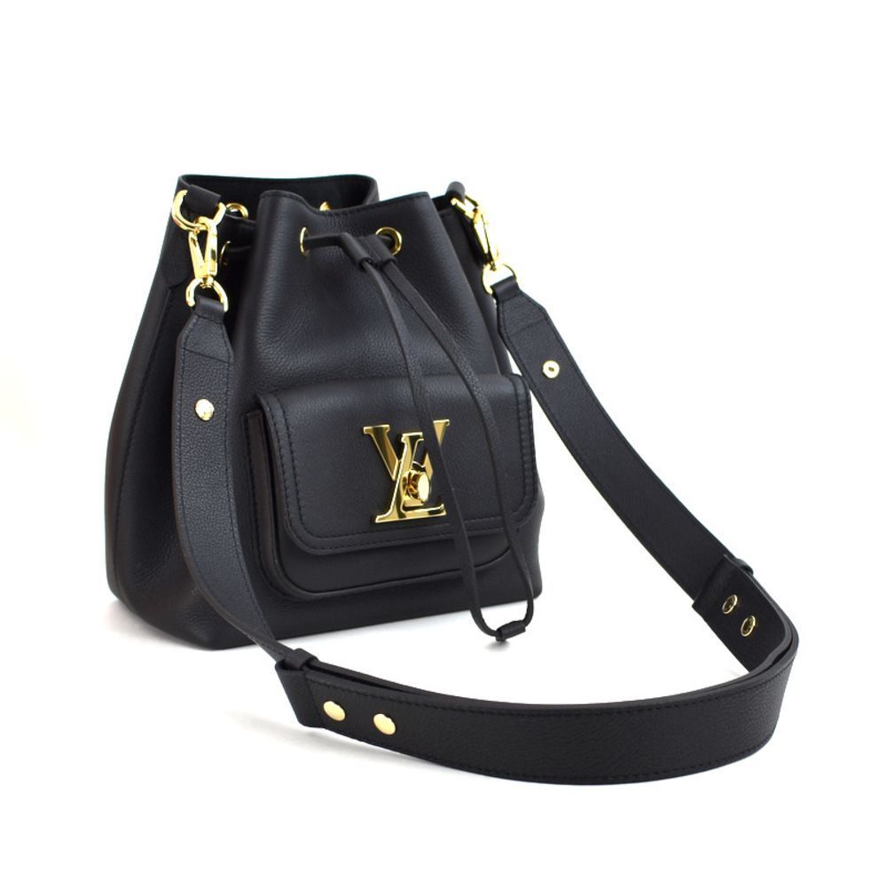 Louis Vuitton LockMe Bucket NV Shoulder Shoulder Bag Noir Black